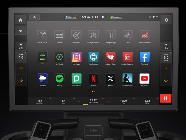 Эллиптический тренажер Matrix Onyx P1 Ascent 22
