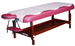 Массажный стационарный стол DFC NIRVANA SUPERIOR, бежево-винный