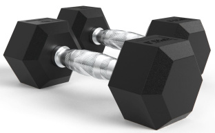 Гантели DFC DB001-17.5 Гексагональные, 2 шт. по 17.5 кг